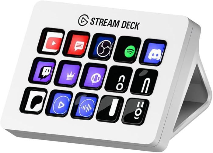 Elgato Stream Deck MK.2 White Studio Controller, 15 Keys | Amazon (US)