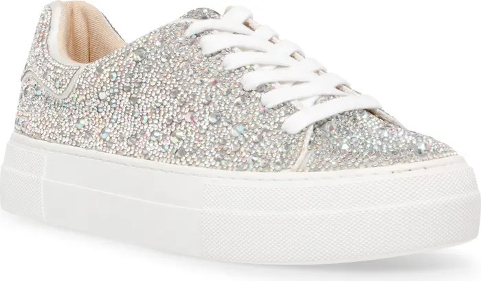 Sidny Crystal Pavé Platform Sneaker (Women) | Nordstrom