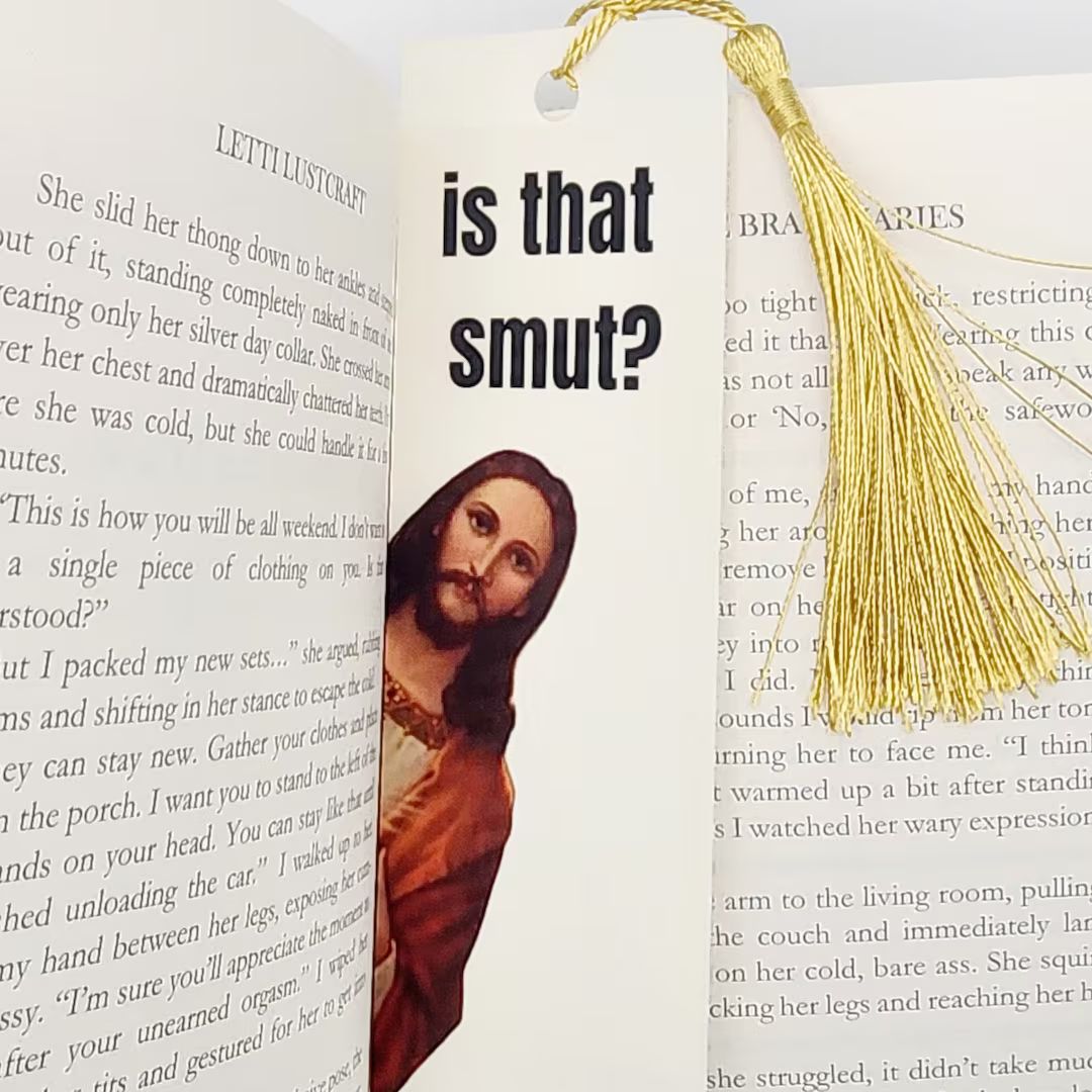 Peeking Jesus is That Smut Bookmark - Etsy | Etsy (US)