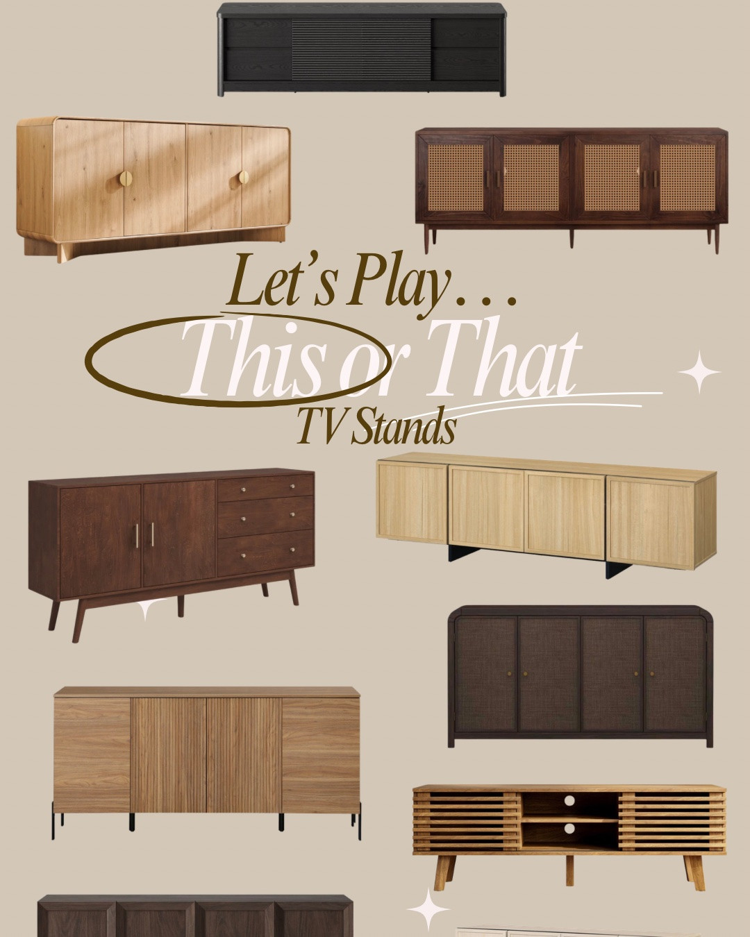 Today we played This or That for TV stands and consoles! One of my favorite categories when it comes to living room furniture 😍❤️ Which tv caught your eye the most? Which was your favorite? 

Play This or That: Tv stands in Instagram Stories @roberts.on38 🥳🫰🏽

#LTKHome #LTKSaleAlert #LTKSeasonal