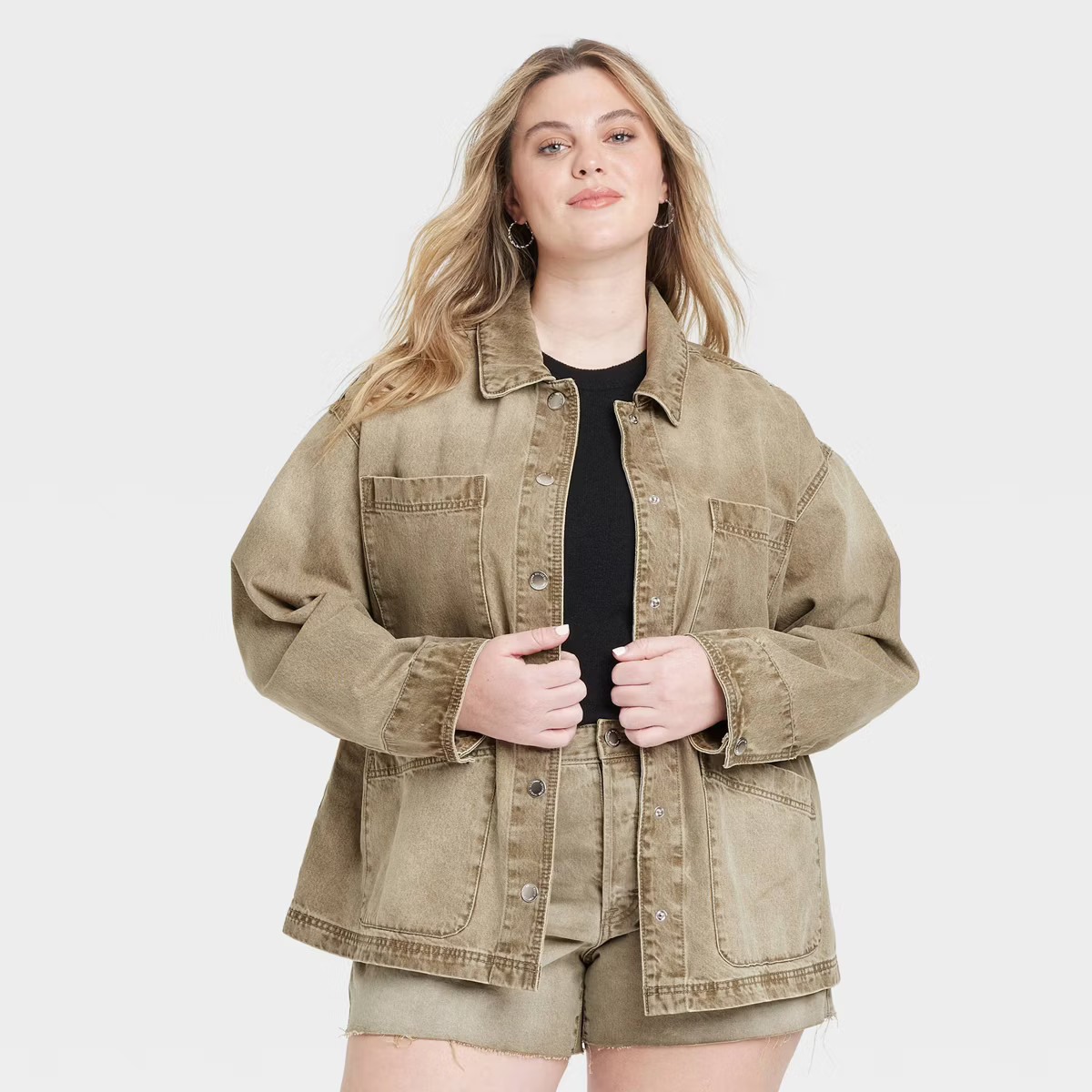 Women's Denim Chore Coat - Universal Thread™ | Target