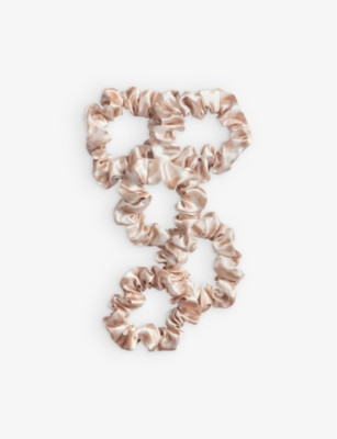 KITSCH Satin sleep scrunchy set of five | Selfridges