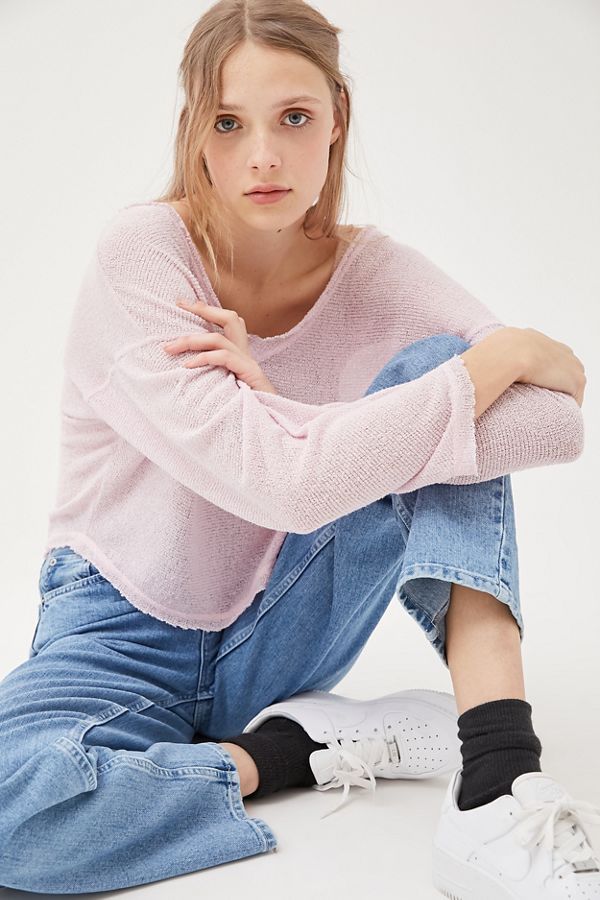 Out From Under Logan Jersey Slouchy Sweater | Urban Outfitters (US and RoW)