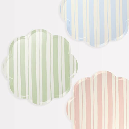 Meri Meri Ticking Stripe Dinner Plates (Pack of 8) | Amazon (US)