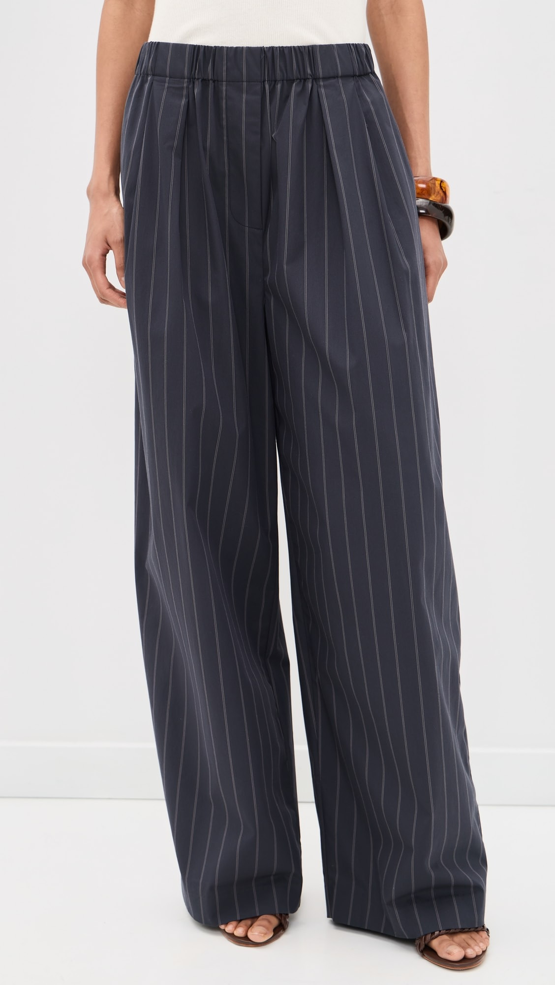 Stripe Relaxed Pleat Pants | Shopbop