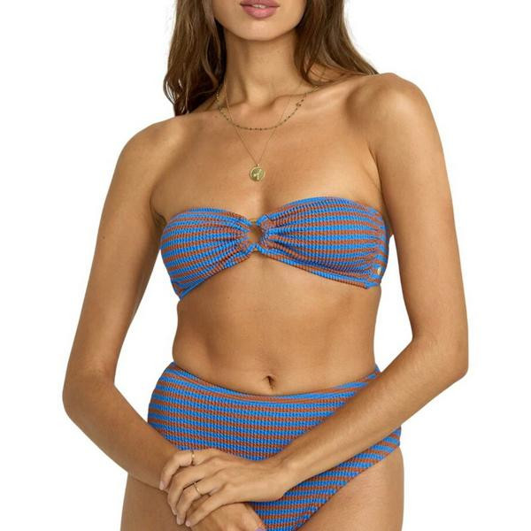 Women's Billabong Summer High Stripe Rio Bandeau Swim Bikini Top Juniors Large Multi | Scheels Sports