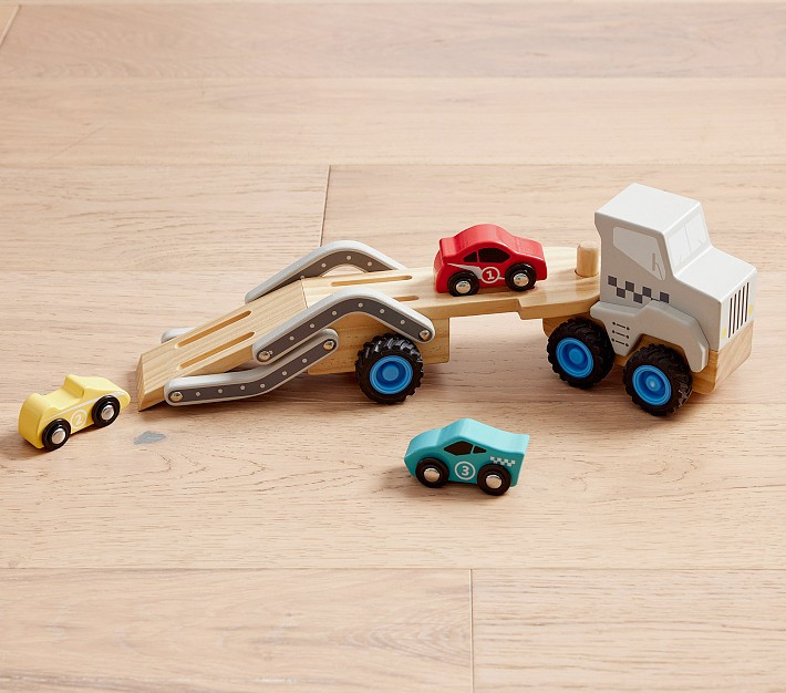 Wooden Car Transporter Vehicle | Pottery Barn Kids