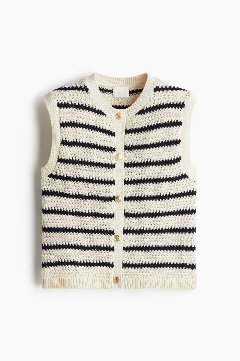 Button-Front Sweater Vest | H&M (US + CA)
