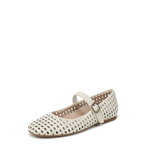 Vionic Women's Alameda Woven Mary Jane Flat Ivory Woven Leather 11 M | Amazon (US)