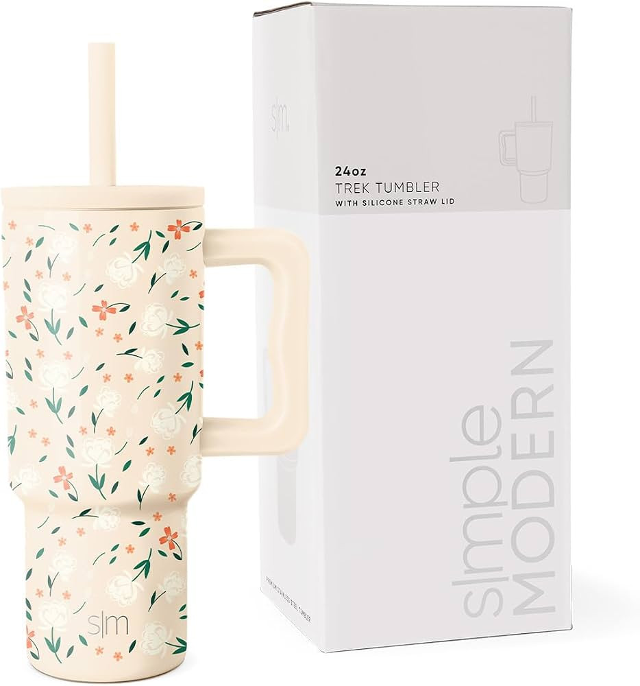 Simple Modern Kids 24 oz Tumbler with Handle and Silicone Straw Lid | Spill Proof and Leak Resist... | Amazon (US)
