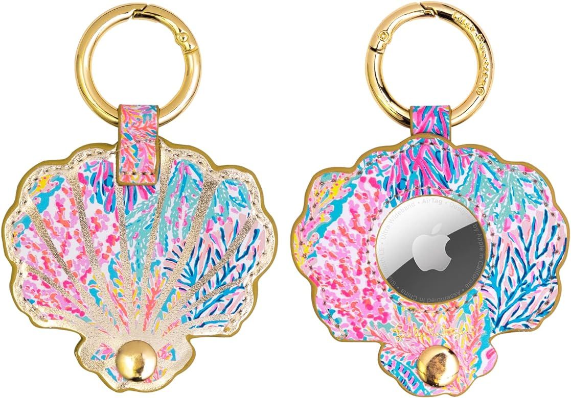 Lilly Pulitzer AirTag Keychain, Cute Air Tag Holder, Novelty Shaped AirTag Key Ring for Luggage, ... | Amazon (US)