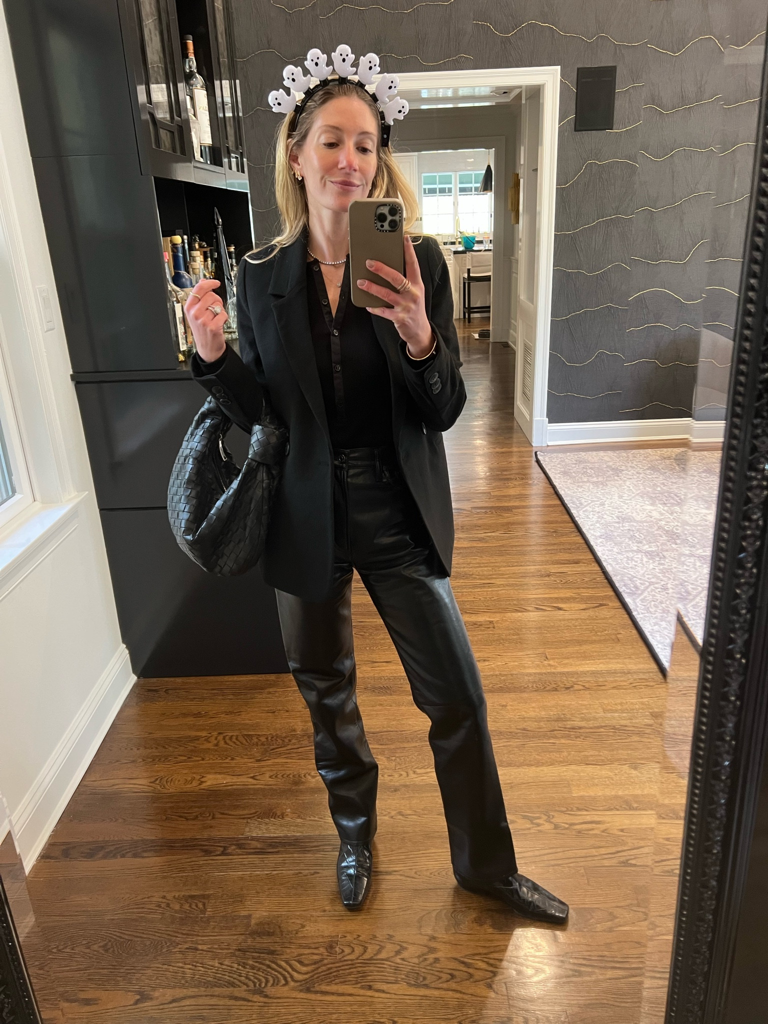 Blazer is xs 
Pants true to size and like butter and on sale 
Boots true to size 
Bag the teen 

#LTKitbag #LTKshoecrush #LTKstyletip