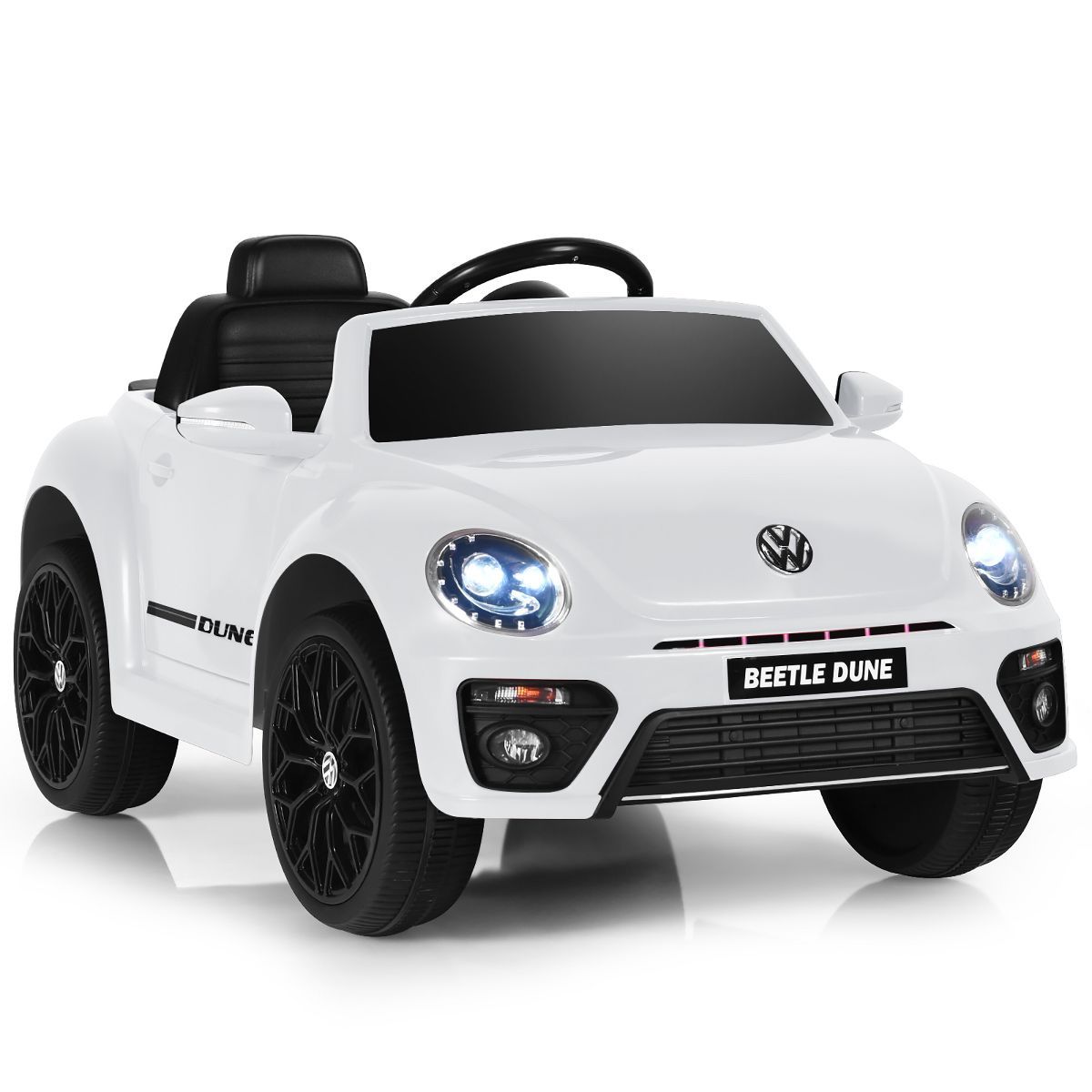 Costway 12V Kids Ride On Car Licensed Volkswagen Beetle w/ Remote Control & Music | Target