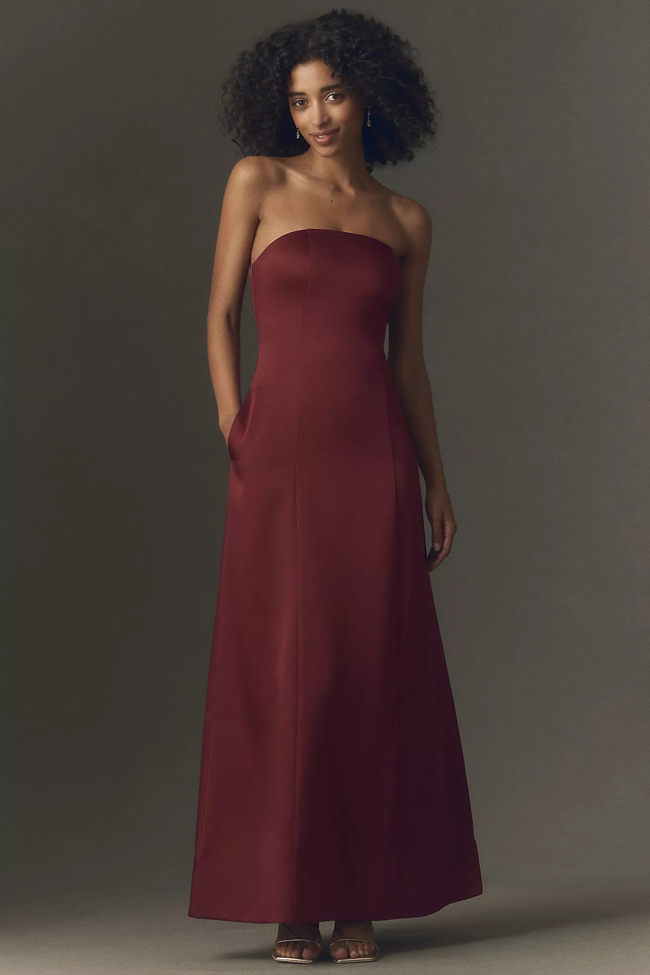 Mare Mare Piper Strapless Fit & Flare Maxi Dress | Anthropologie (US)