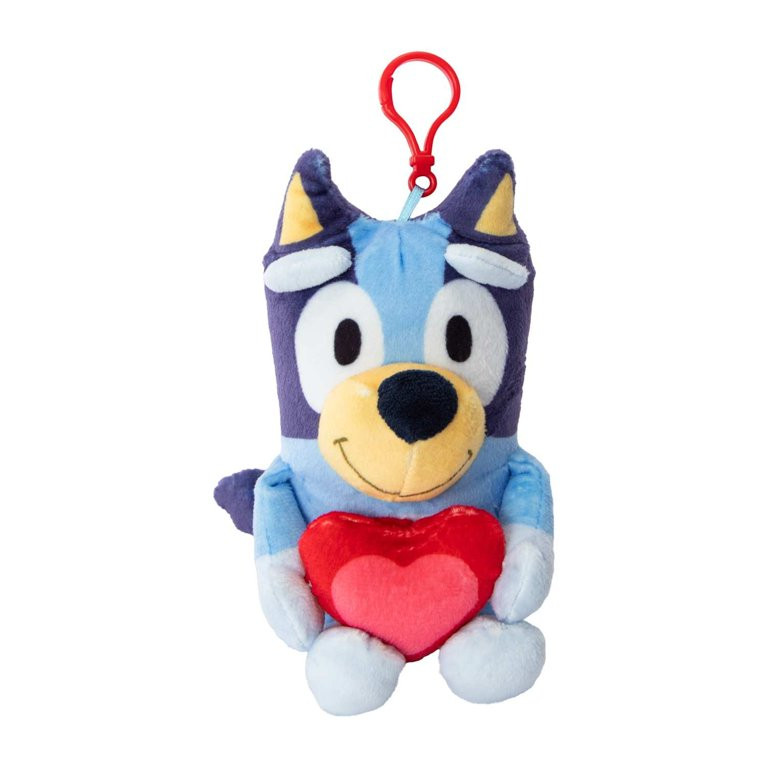 Bluey and Friends 8" Valentines Backpack Clip-On Bluey | Walmart (US)