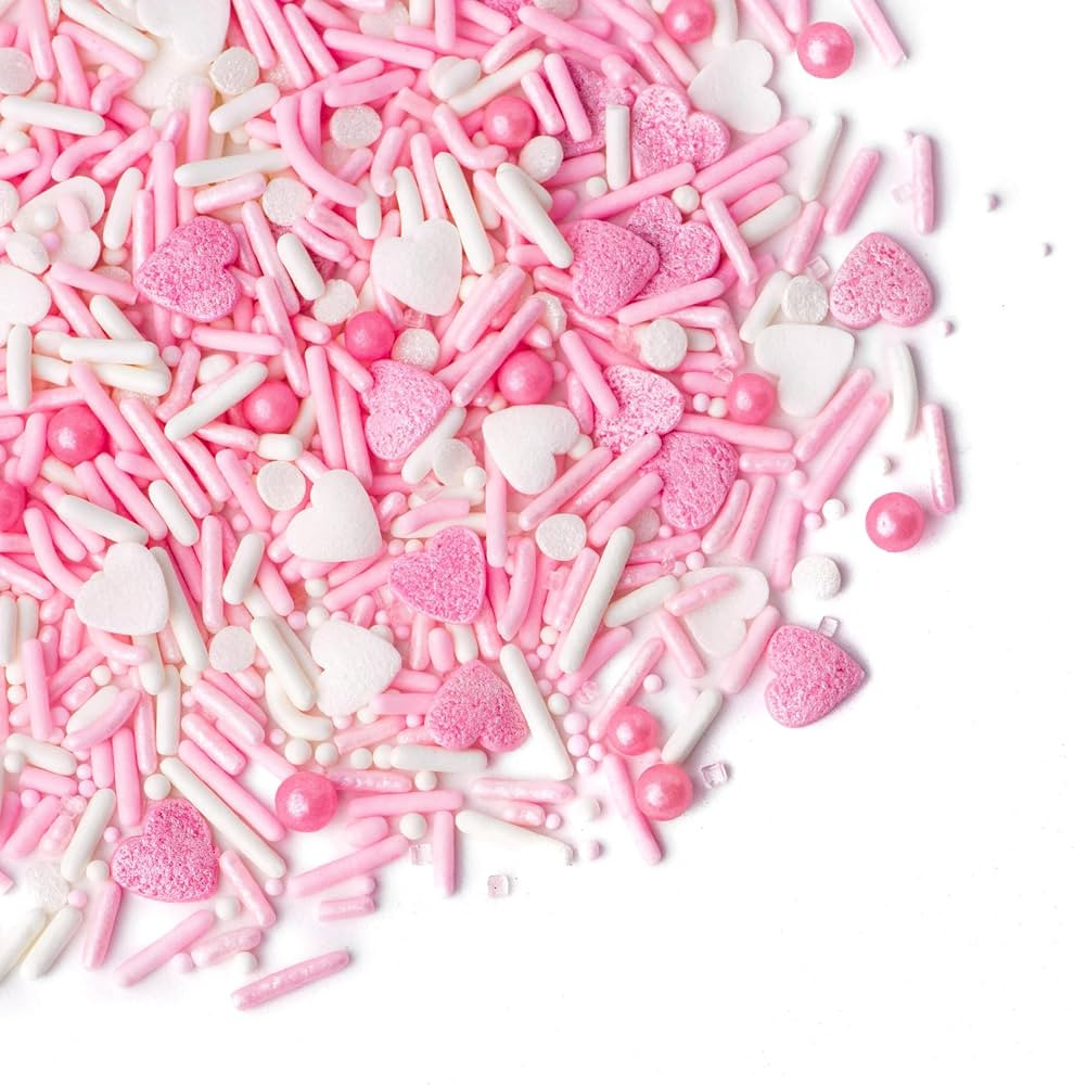 Sweets Indeed Sprinkles, Valentines Edible Sprinkle Mix, Heart Shapes, Perfect for Cake Decoratio... | Amazon (US)