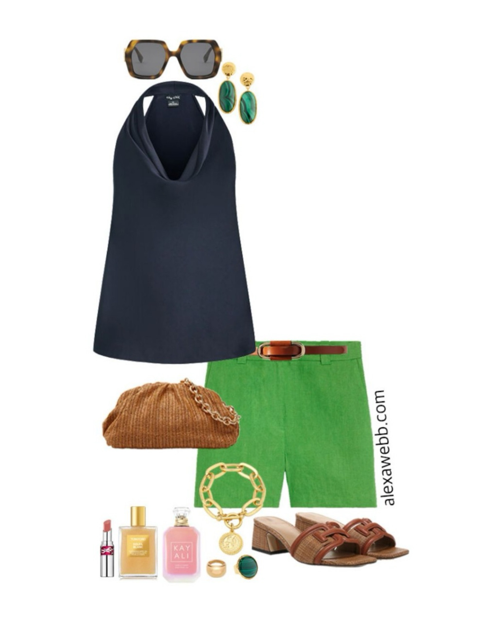 Plus Size Resort Capsule - Part 2 - Plus Size Navy Chino Shorts Outfits - Are you headed somewhere warm this winter? A resort vacation? Well, here is a plus size resort capsule wardrobe. An easy way to pack for your next trip! Alexa Webb #plussize

#LTKPlusSize #LTKTravel #LTKSeasonal