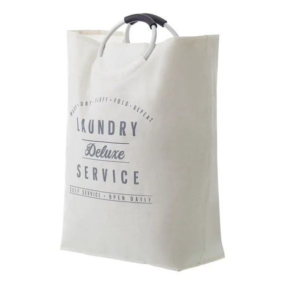 Better Homes & Gardens Laundry Deluxe Service Canvas Tote, Adult, 17 in W x 8.5 in D x 25.25 in H | Walmart (US)