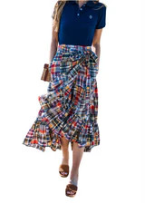Jacqueline Patchwork Madras Skirt | Kiel James Patrick