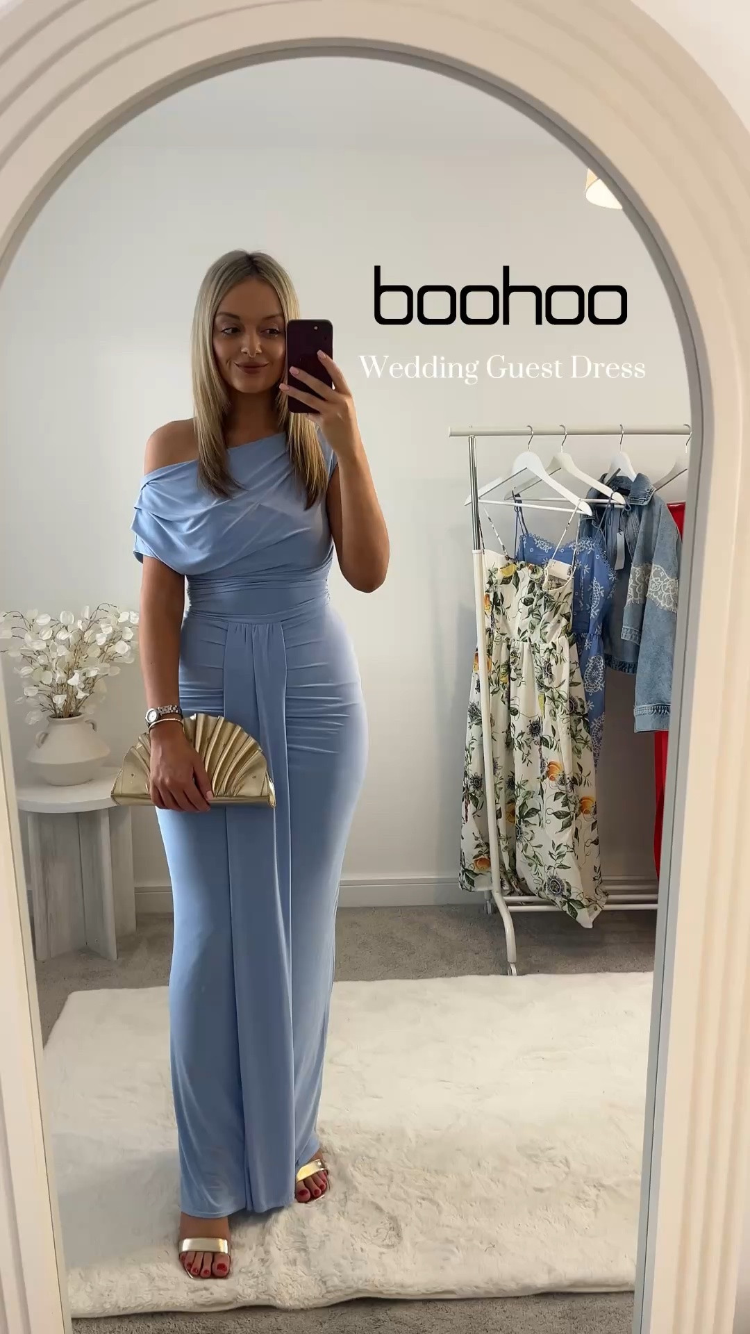 Boohoo Wedding Guest Dress 🩵

I love this slinky draped maxi dress for a wedding or occasion this is such a lovely fit and colour, I also love this gold clutch and these gold heels are so comfortable all from boohoo 🫶

Wedding guest dress occasion wear gold clutch gold heels

#LTKsummer #LTKuk #LTKeurope
