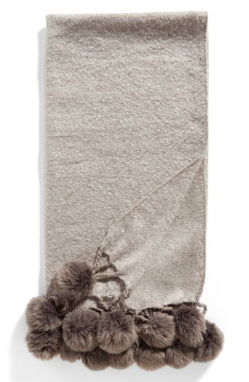 Nordstrom At Home Faux Fur Throw, Size One Size - Grey | Nordstrom