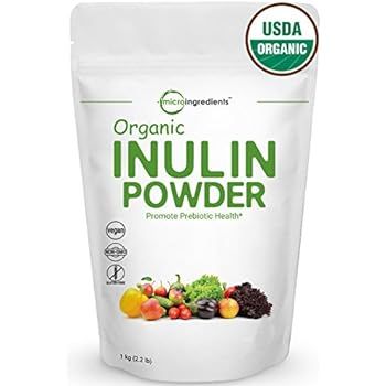 Organic Inulin FOS Powder (Jerusalem Artichoke), 1 Kg (2.2 Pounds), Prebiotic Intestinal Support,... | Amazon (US)