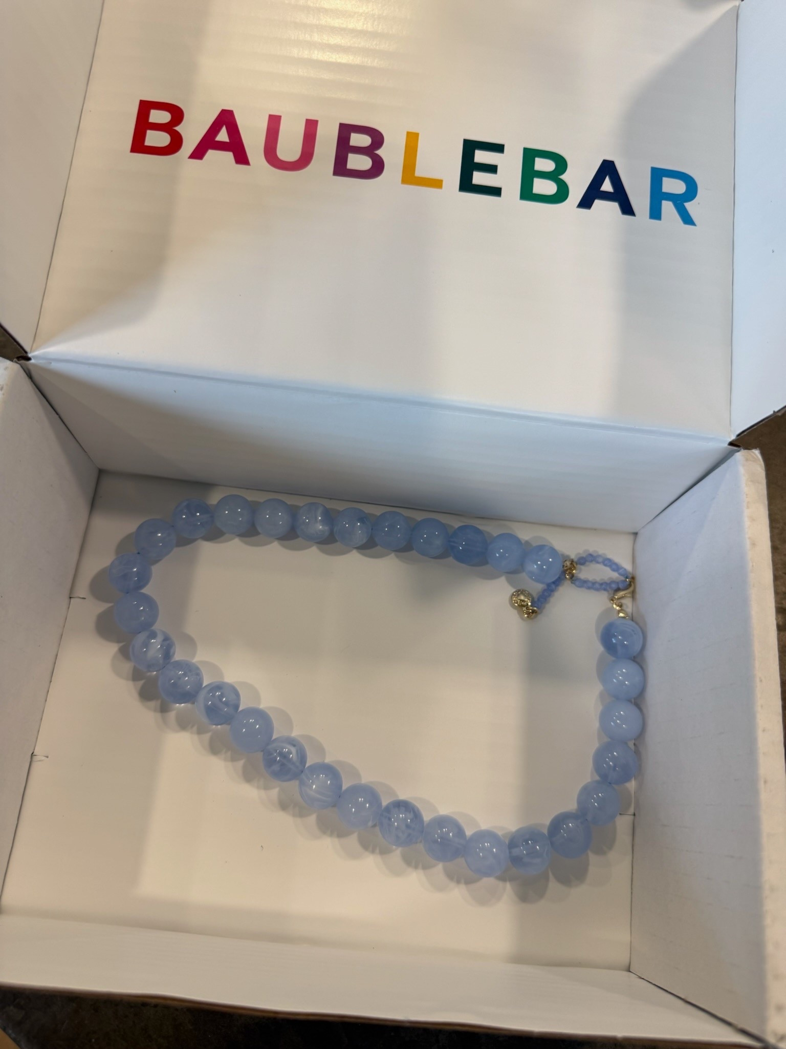 Love this light blue beaded necklace from Baublebar 

 #LTKgrwm #LTKOver40 #LTKBeauty