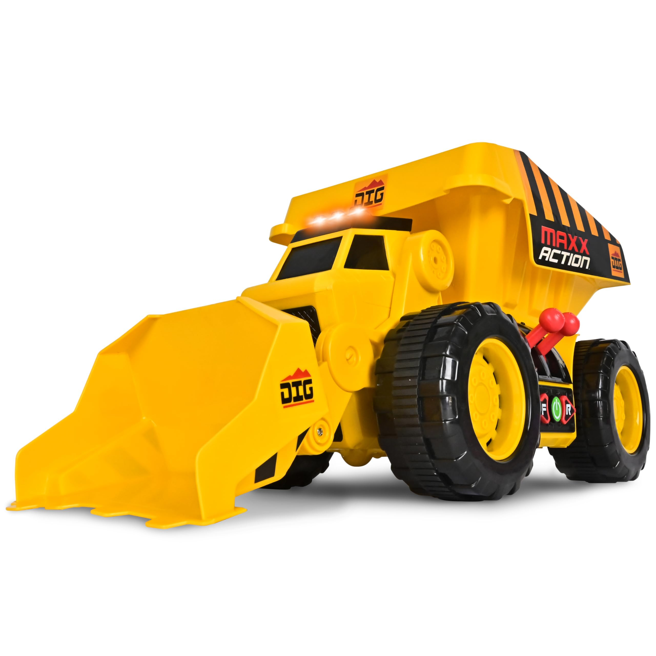 Maxx Action 19'’ 2-N-1 Motorized Dig Rig – Excavator and Dump Truck Toy with Joystick Control... | Amazon (US)