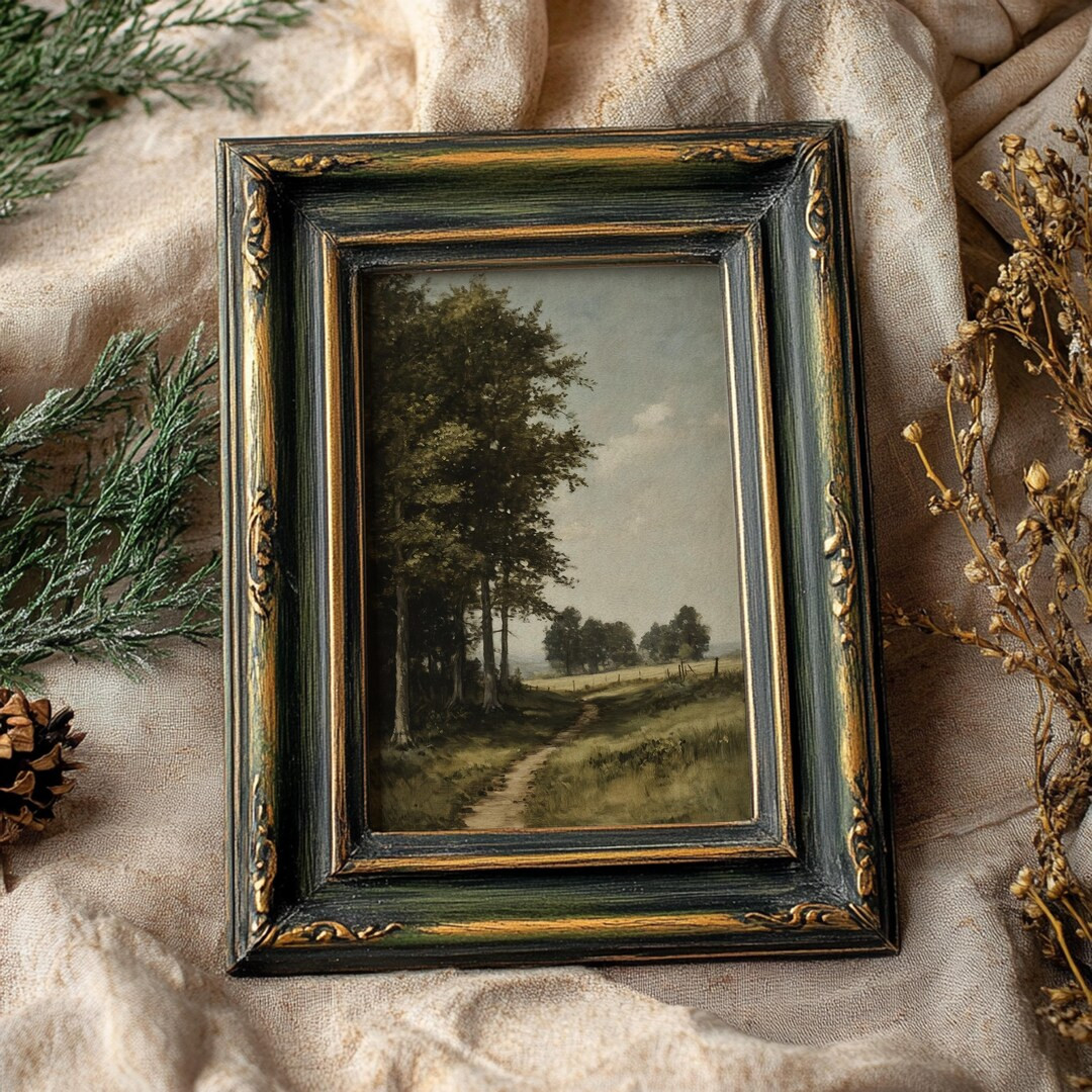 Vintage Country Oil Painting, Country Landscape Print, French Country Cottage Decor, Rustic Farmh... | Etsy (US)