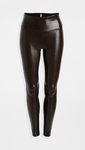 Faux Leather Croc Leggings | Shopbop