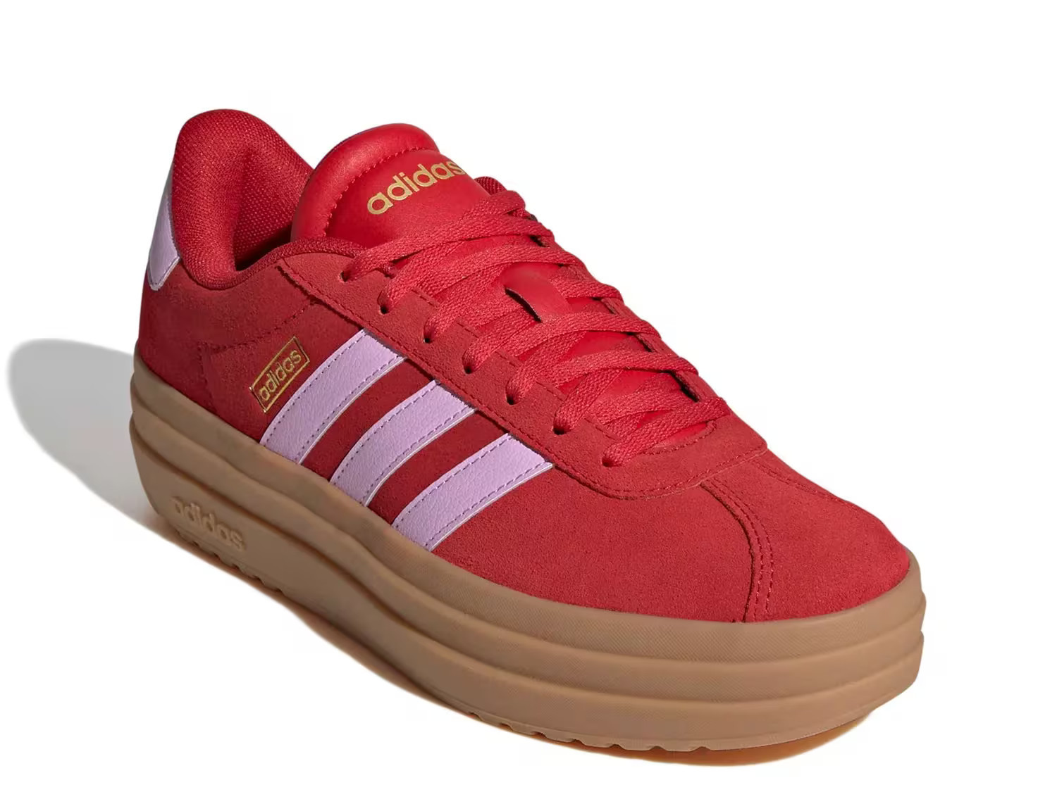 adidas VL Court Bold Platform Sneaker | Women's | Red/Pink | Size 8.5 | Sneakers | DSW