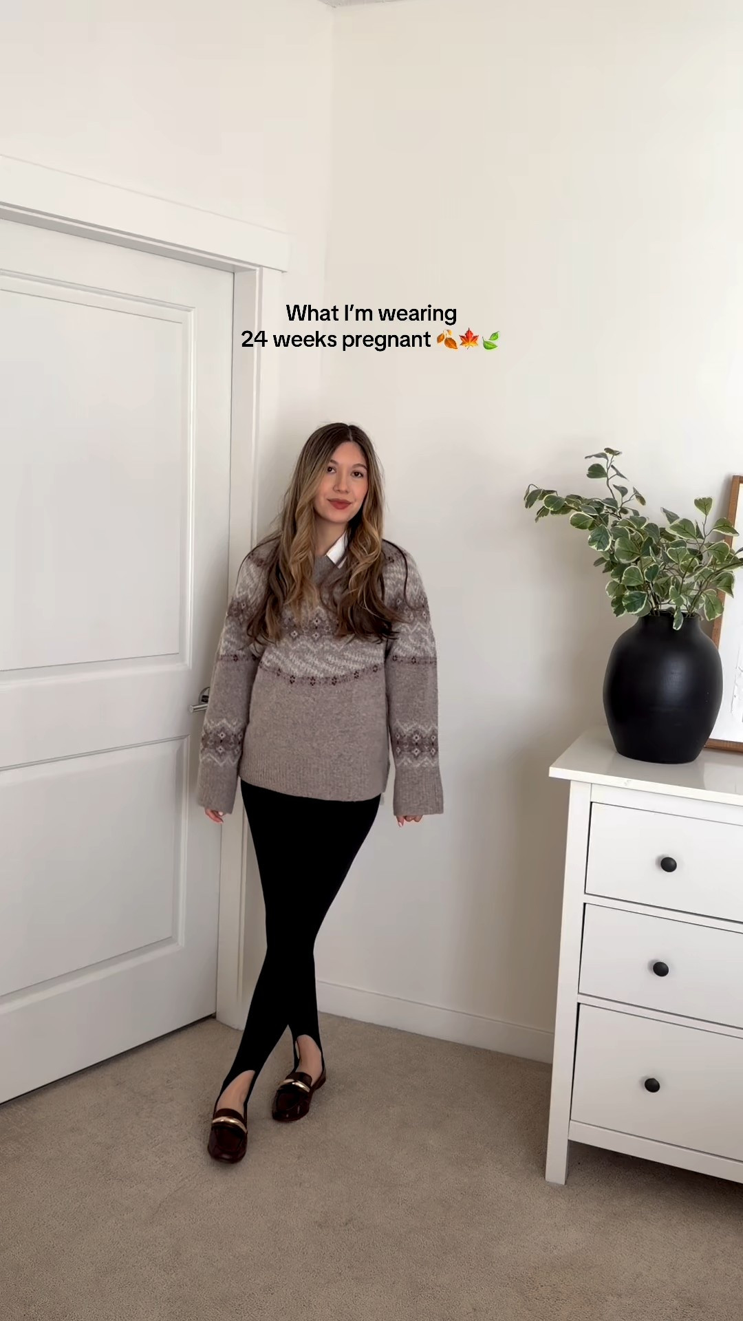 Wearing size M in the sweater and leggings! 

#LTKcanada #LTKmaternity