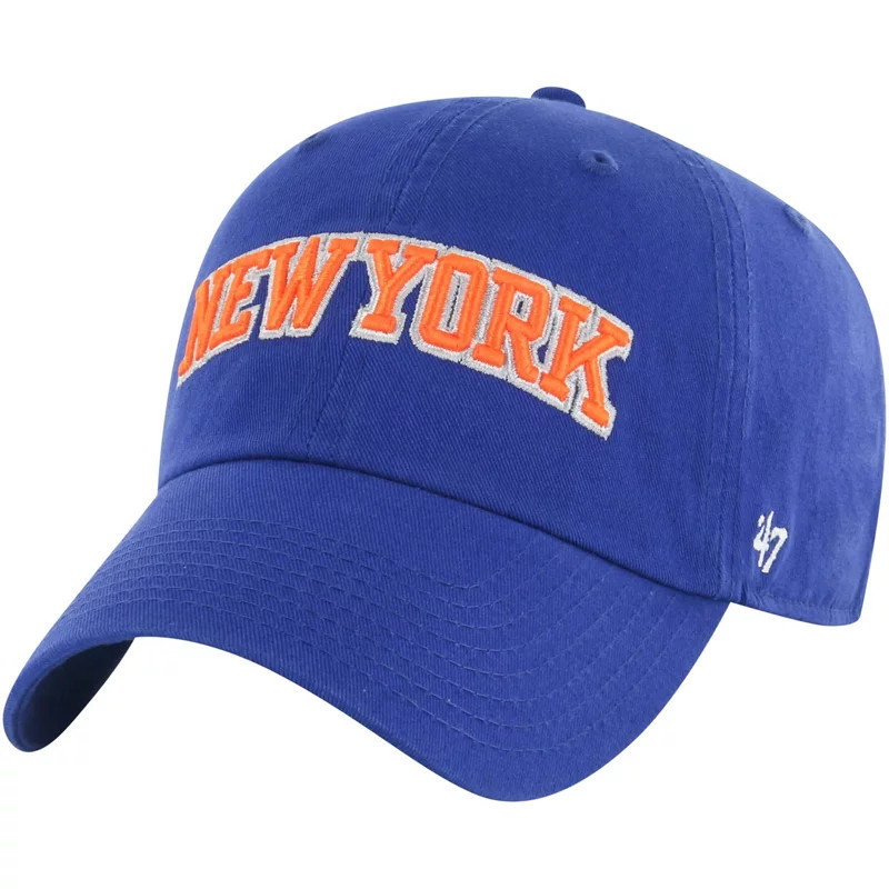 '47 New York Knicks Core Wordmark Clean Up Adjustable Hat | Academy Sports + Outdoors