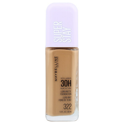 Maybelline, Super Stay, Lumi-Matte Foundation, 322, 1 fl oz (30 ml) | iHerb
