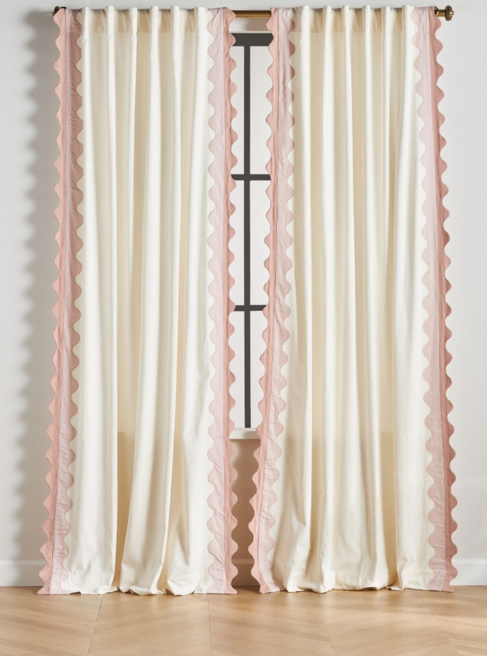Pink scalloped curtains

#LTKStyleTip #LTKGiftGuide #LTKHome