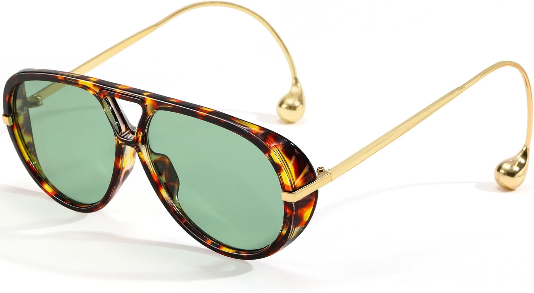 Trendy Oversized Aviator Sunglasses for Women Men Retro Big Round Sun Glasses Vintage Shield Shad... | Amazon (US)