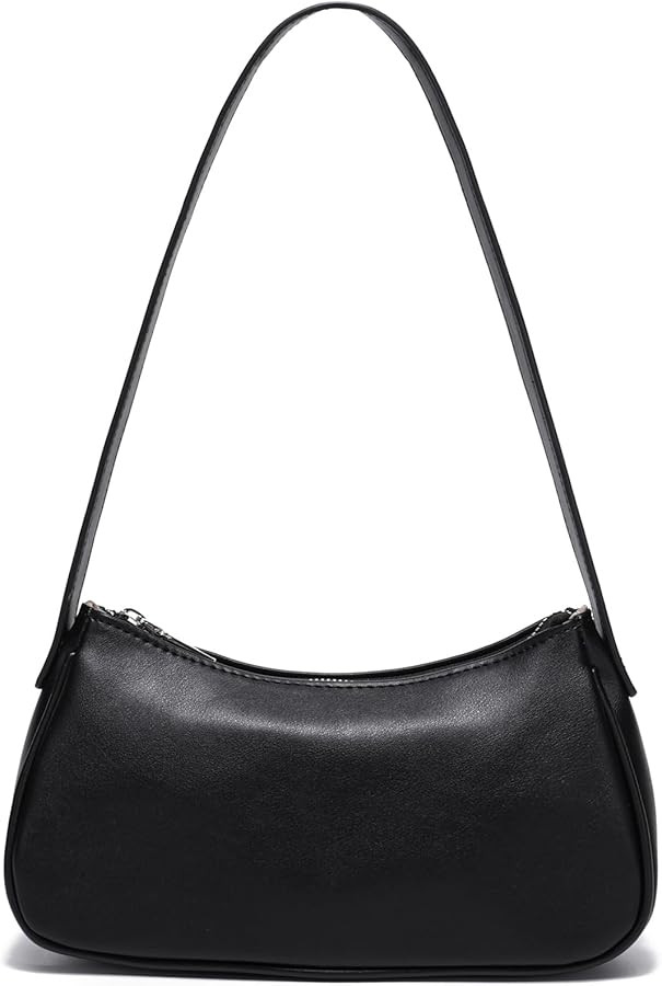 Small Shoulder Bag for Women Cute Mini Purse Trendy Vegan Leather Y2k Crescent Handbag | Amazon (US)