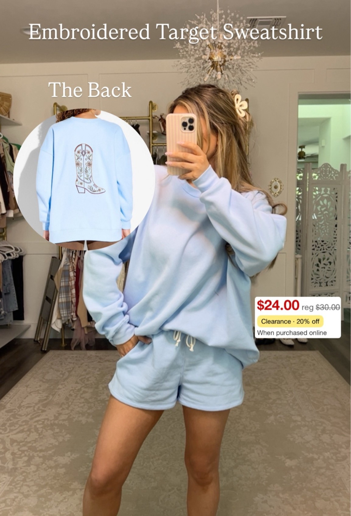 2 piece sweatshirt fit with the cutest embroidered boot on the back and it’s on sale

#LTKSeasonal #LTKootd #LTKmomlife