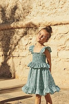 YOUNGER TREE Toddler Dress Baby Girls Cotton Ruffle Sleeveless Summer Dresses Kids Boho Beach Cas... | Amazon (US)