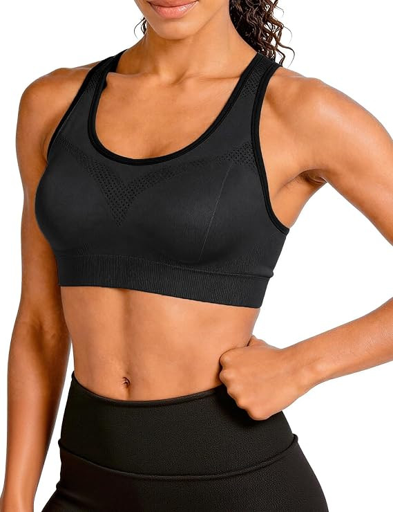 Match Racerback Sports Bra for Women, Mid-Impact, New Size | Amazon (US)