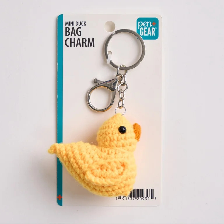 Pen+Gear Mini Crochet Duck Bag Charm, Yellow | Walmart (US)