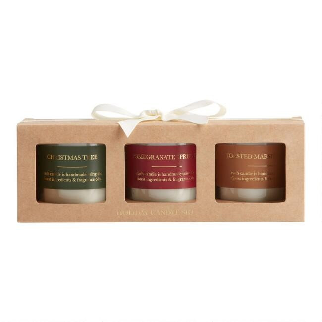 Holiday Candle Boxed 3 Piece Gift Set | World Market