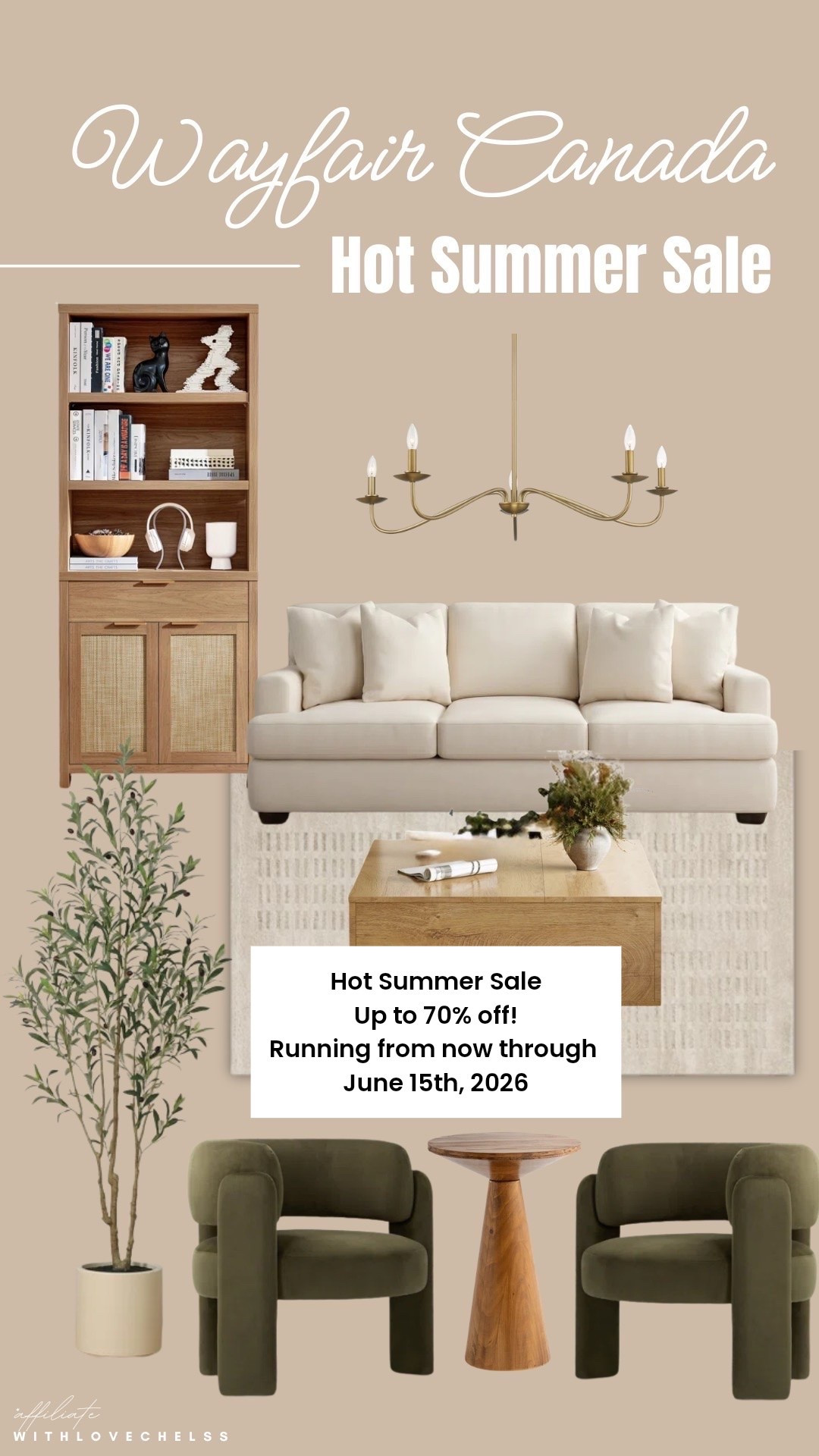 Wayfair Canada Hot Summer Sale!
Up to 70% off!
Running from now through June 15th, 2026 

#WayfairCAPartner #WayfairCAHome @wayfaircanada

#LTKcanada #LTKsale #LTKhome