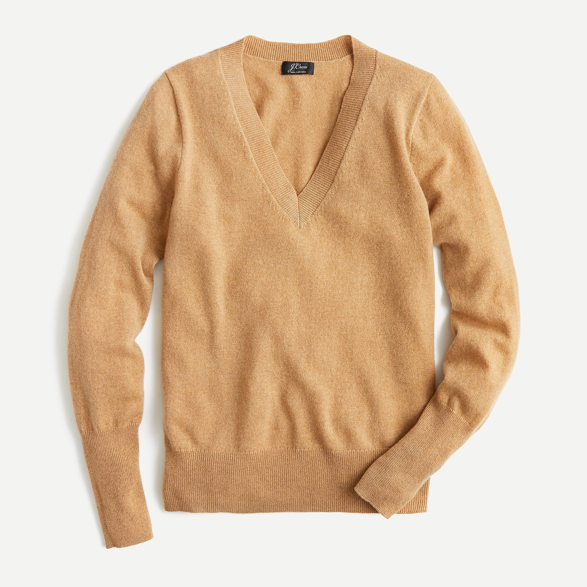 Cashmere V-neck fitted sweater | J. Crew US