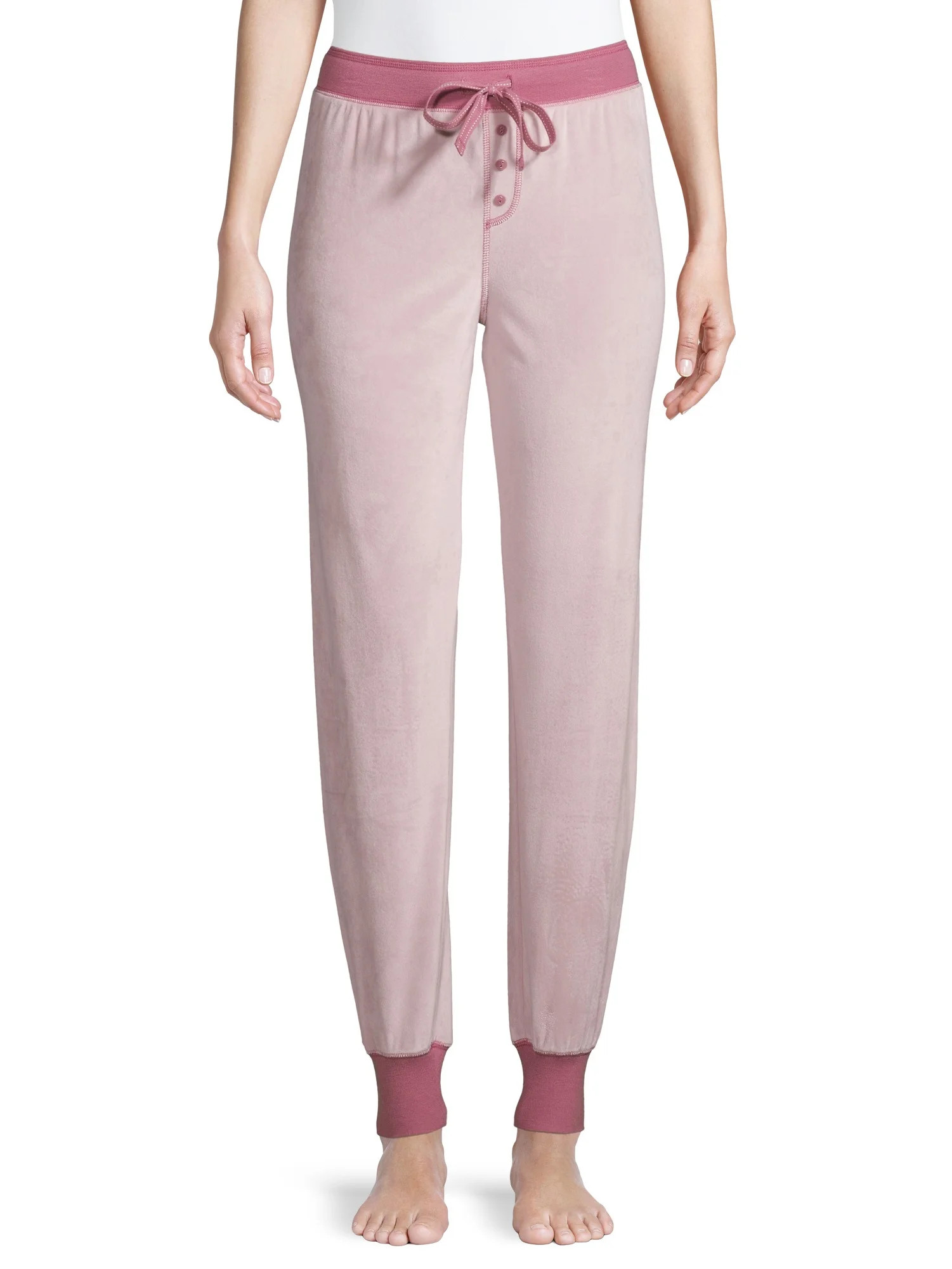 Secret Treasures Essentials Women's and Women's Plus Velour Jogger | Walmart (US)