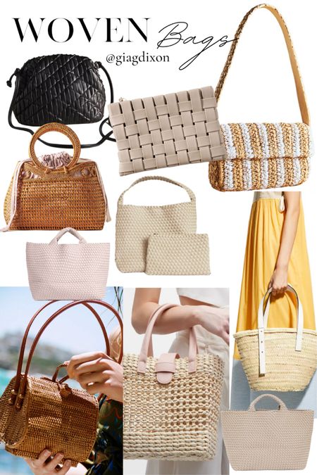 Woven bags are perfect for vacation, spring weekends, and summer adventures. May all your outings be blessed with this elegant classic!

Check out more elegant style:

YouTube.com/GiaGDixon
Giagdixon.com
IG & Pinterest: @giagdixon 

#LTKFind #LTKwedding #LTKtravel