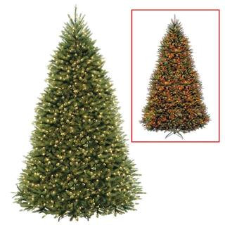 9 ft. PowerConnect Dunhill Fir Artificial Christmas Tree with Dual Color LED Lights | The Home Depot