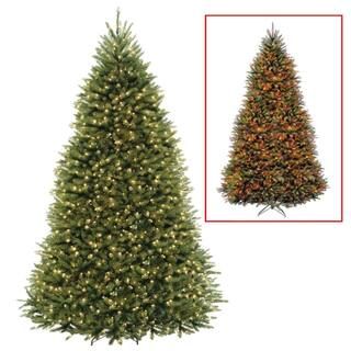 National Tree Company 9 ft. PowerConnect Dunhill Fir Artificial Christmas Tree with Dual Color LE... | The Home Depot