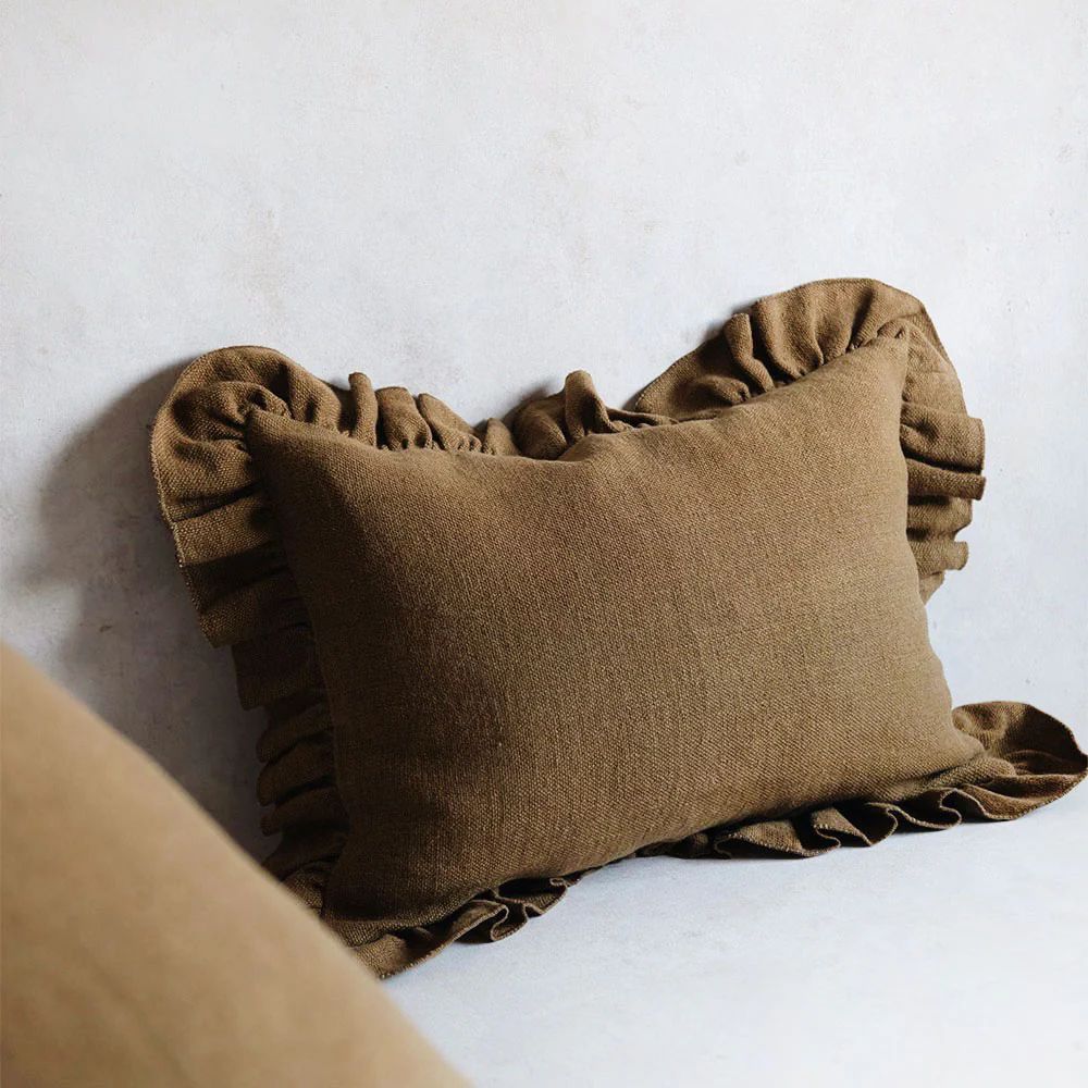 Heavyweight Linen Pillow Cover - Mustard | Roan Iris
