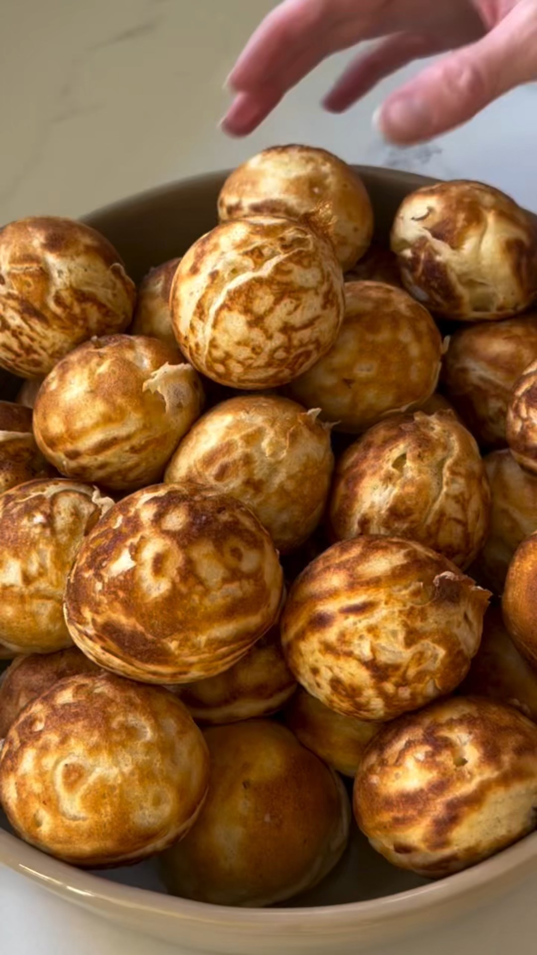 Aebleskivers for a cozy breakfast or brunch. Light and puffy, family-favorite recipe, perfect for dipping in jam and cream, easy homemade breakfast idea, weekend brunch inspiration.

#LTKfoodie #LTKmomlife #LTKSeasonal